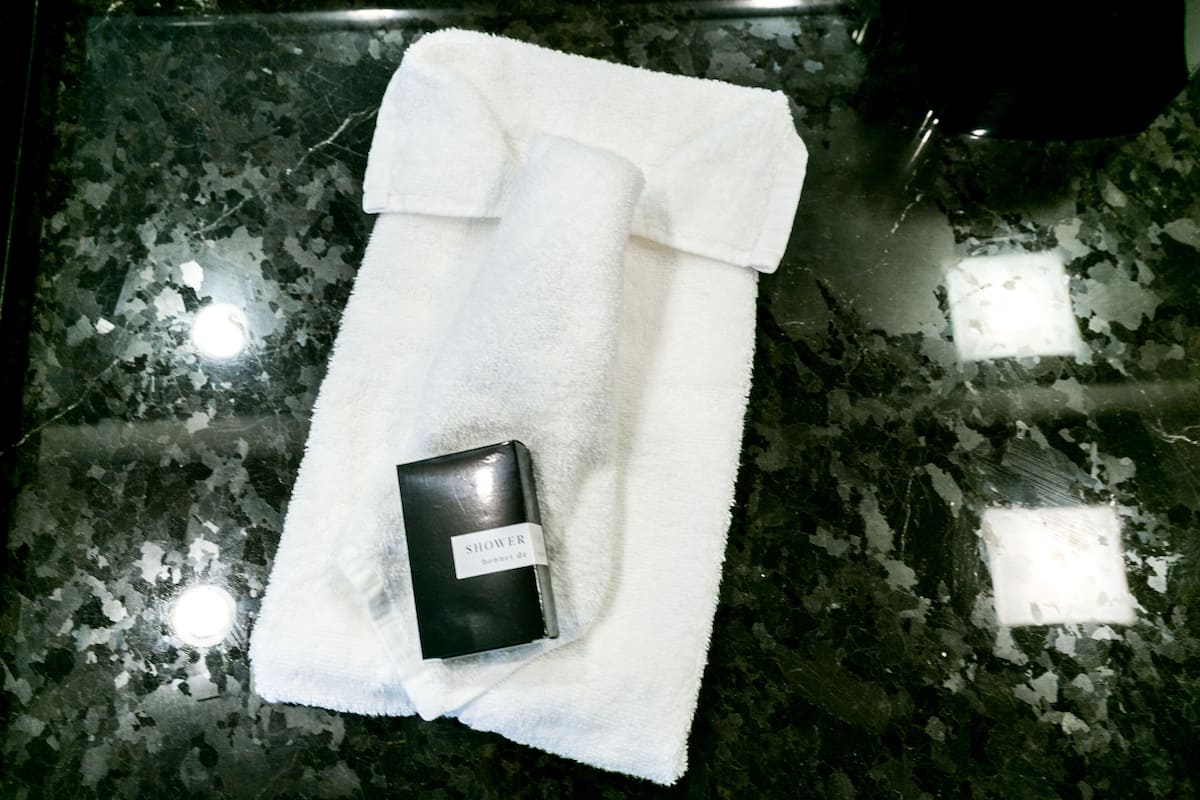 shower, rainfall showerhead, free toiletries, hair dryer