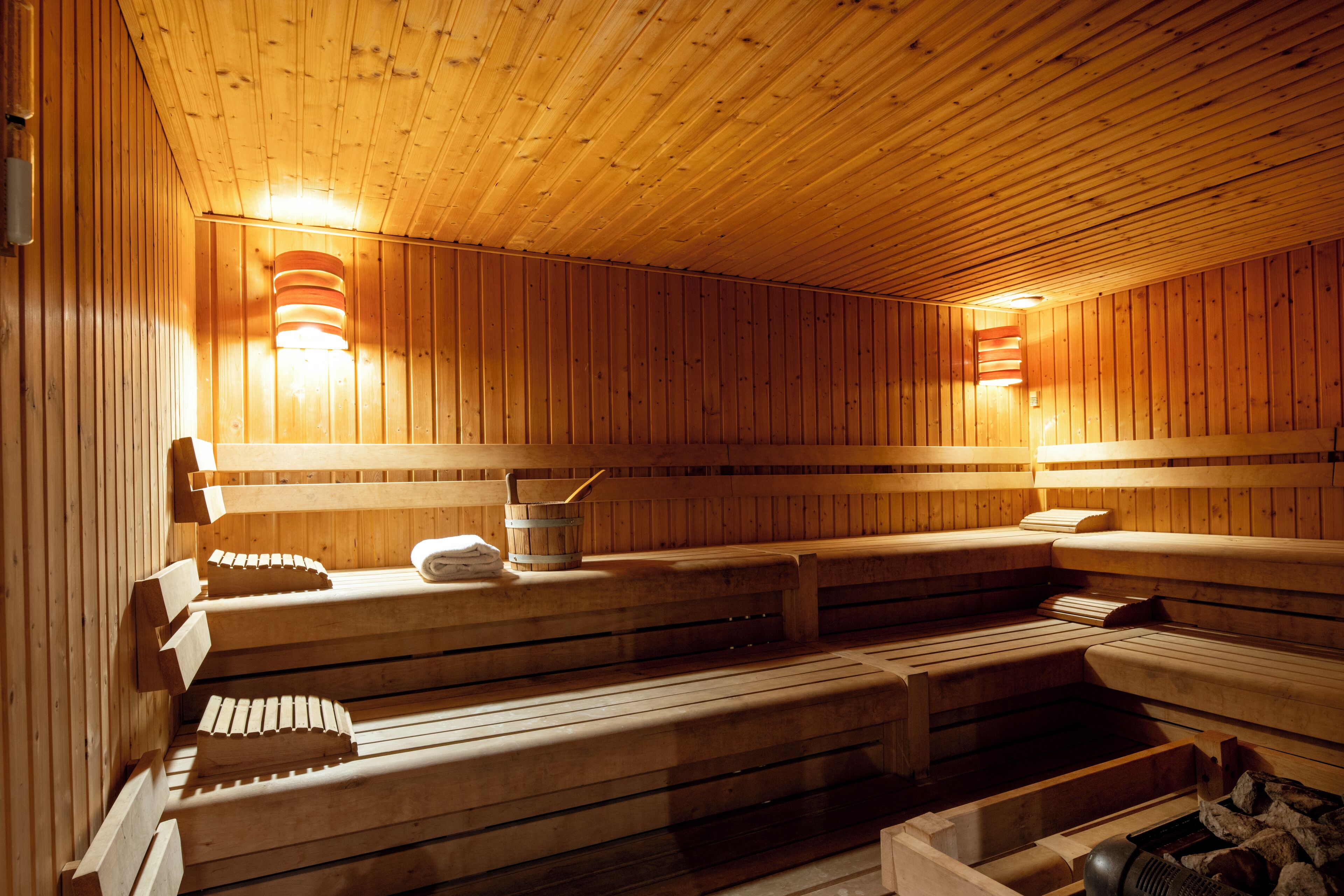 sauna, steam room