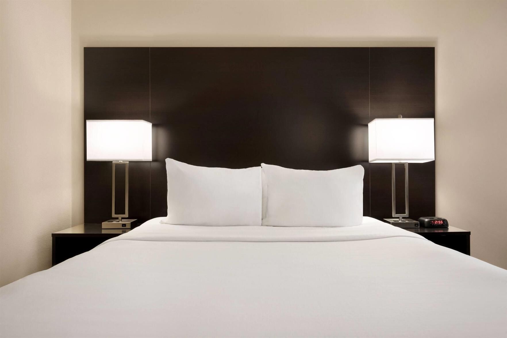 Premium bedding, desk, blackout curtains, iron/ironing board