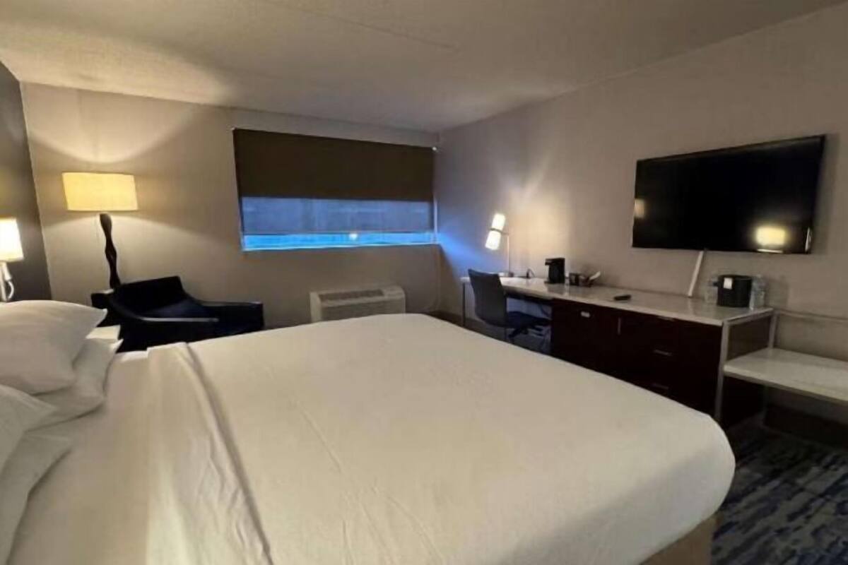 Premium bedding, individually furnished, desk, laptop workspace