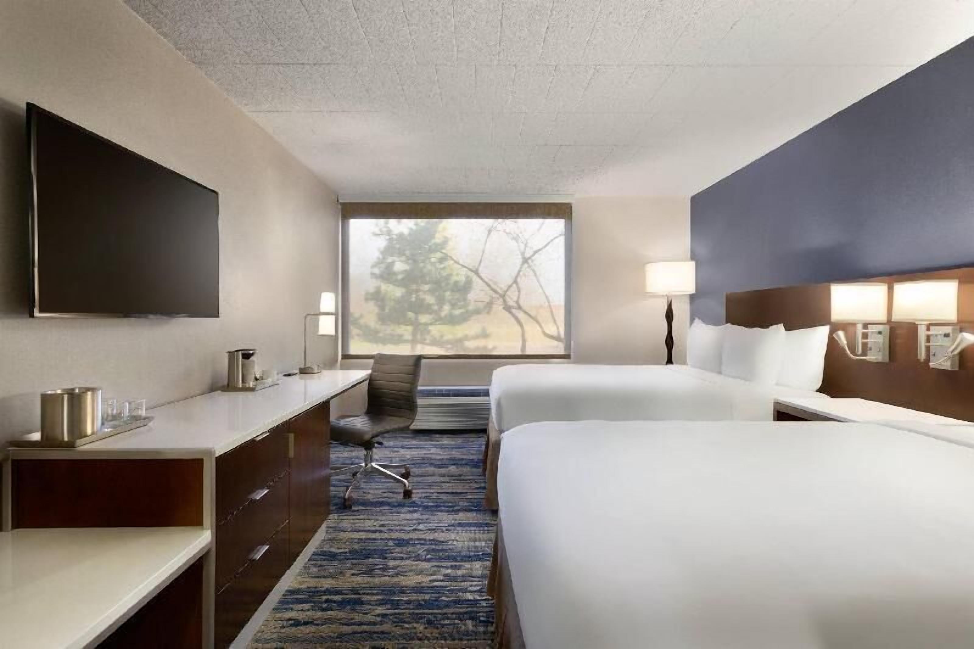 Premium bedding, individually furnished, desk, laptop workspace