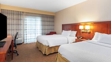 Deluxe Room, 2 Queen Beds, Balcony (Balcony) | Premium bedding, desk, laptop workspace, iron/ironing board