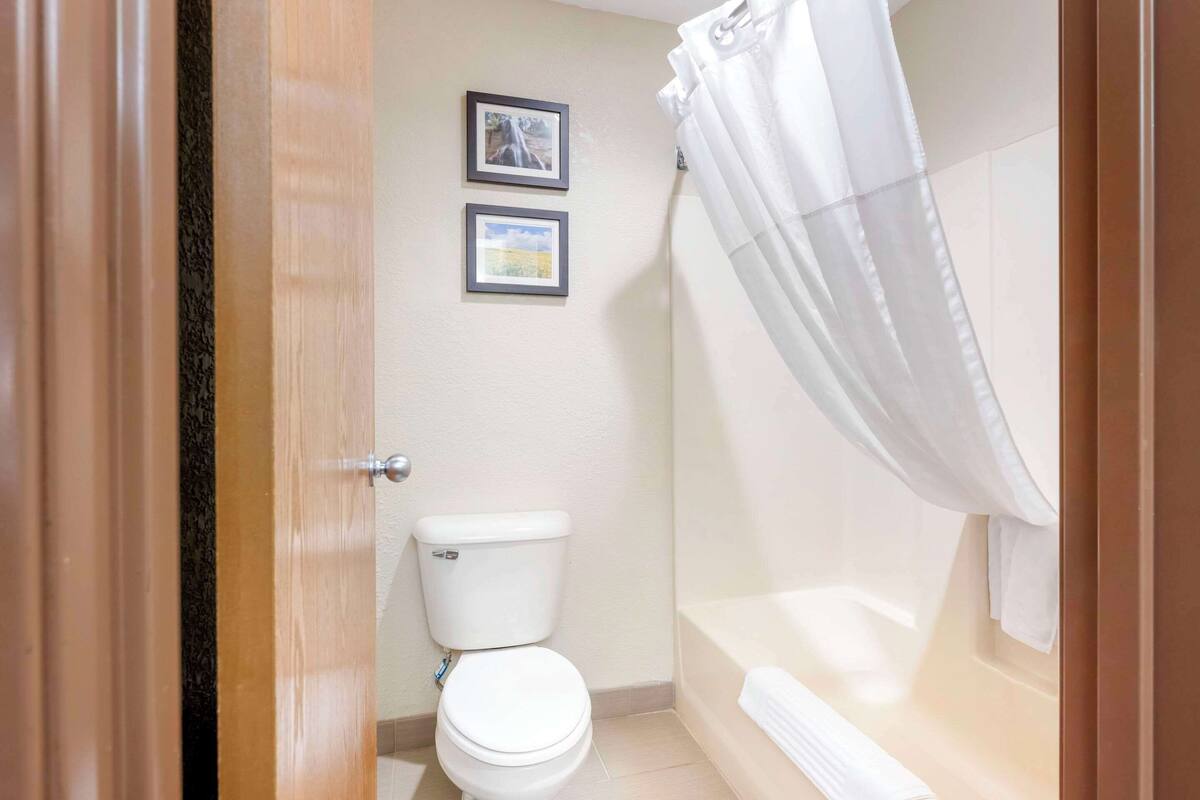 desk, blackout curtains, soundproofing, iron/ironing board