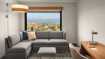 50-inch flat-screen TV with satellite channels, TV, pay films