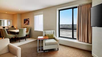 1 bedroom, desk, laptop workspace, iron/ironing board