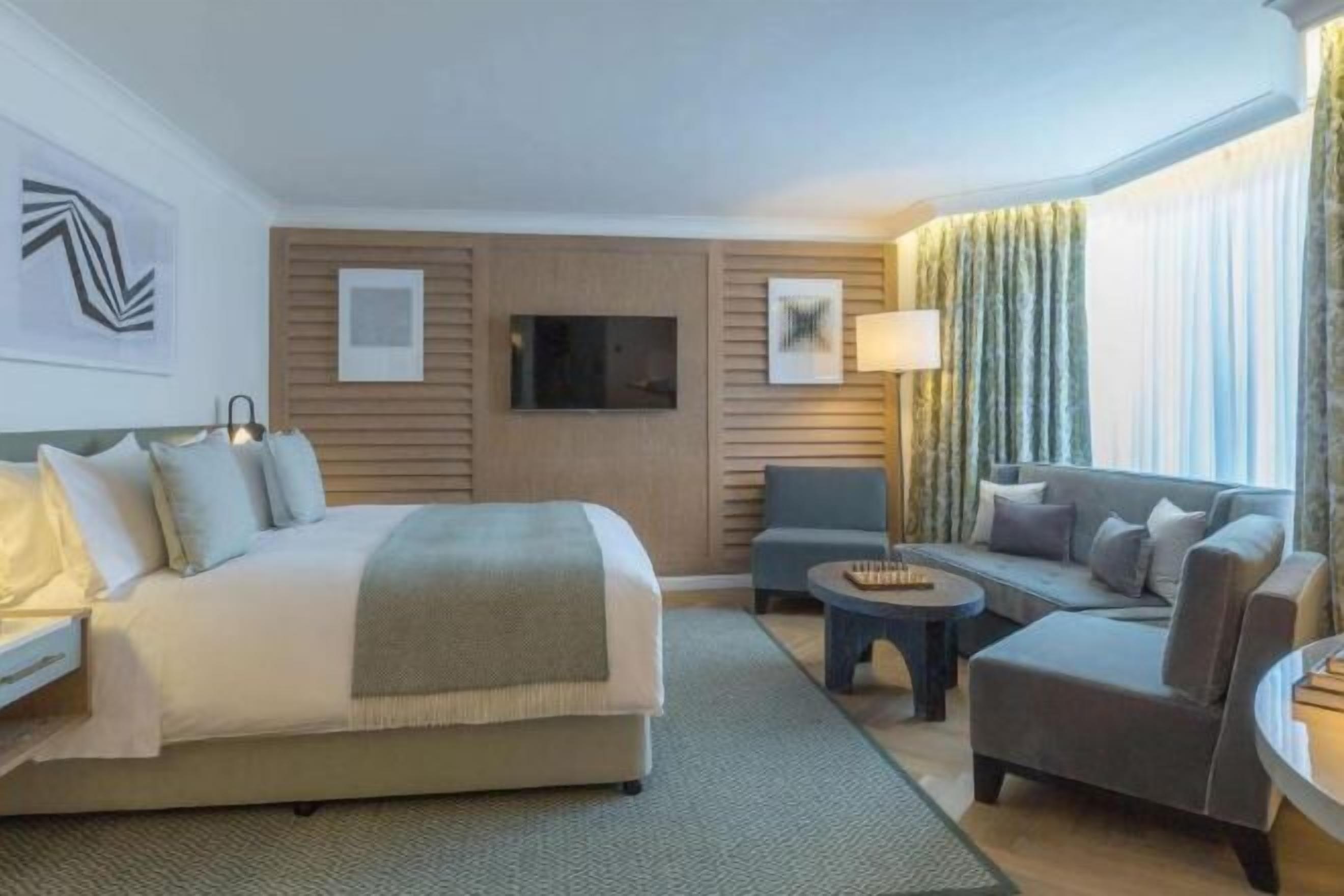 埃及棉床單、高級寢具、迷你吧、房內夾萬