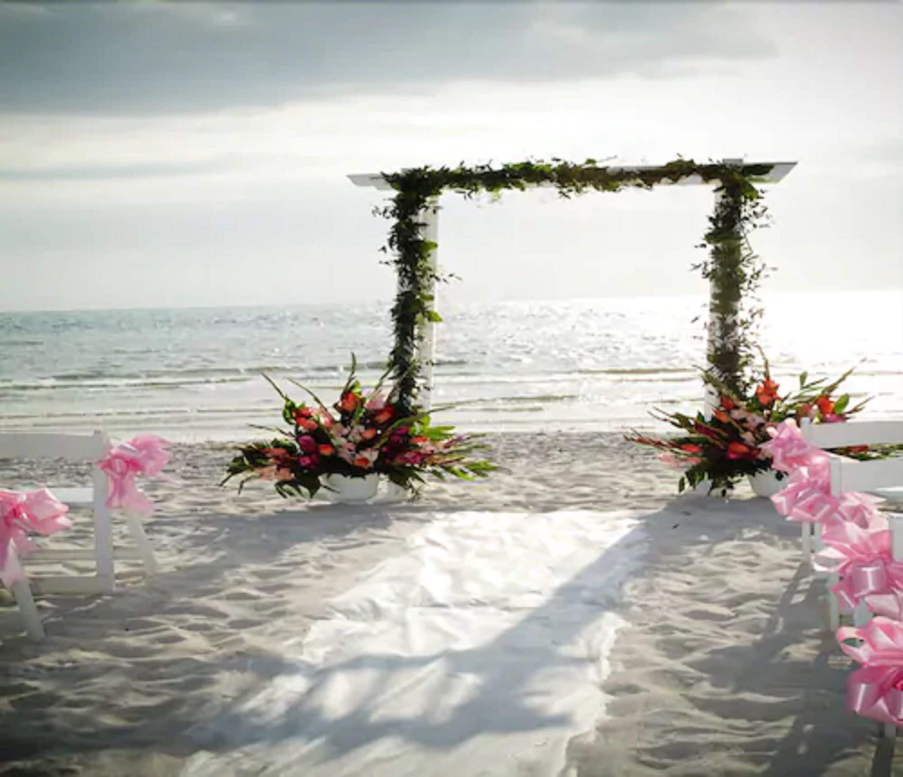 outdoor wedding area