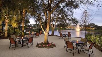 Outdoor wedding area