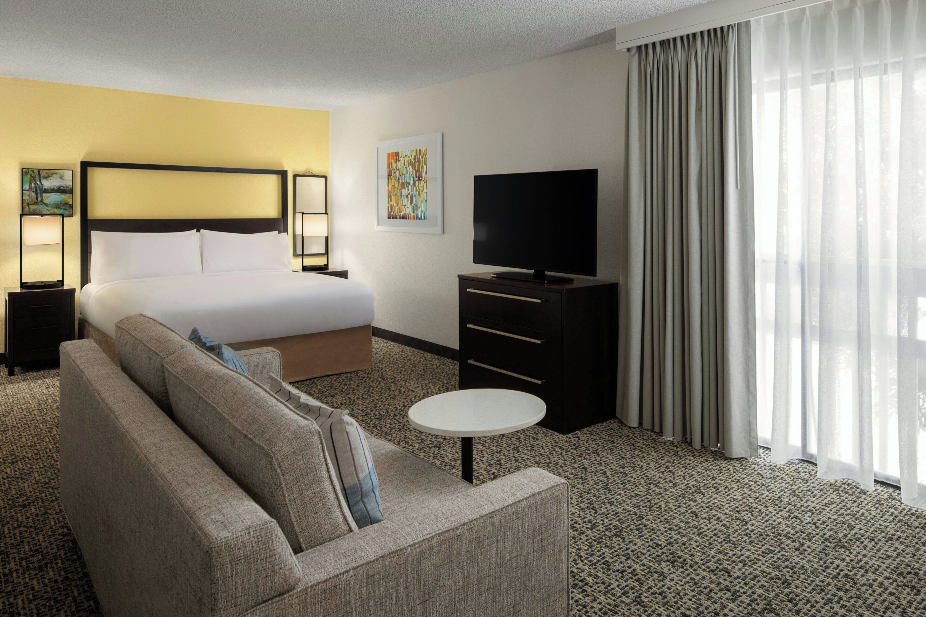 Pillow-top beds, in-room safe, desk, laptop workspace