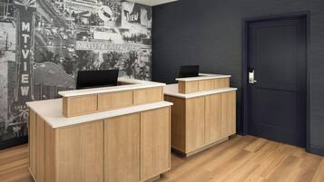Check-in/check-out kiosk