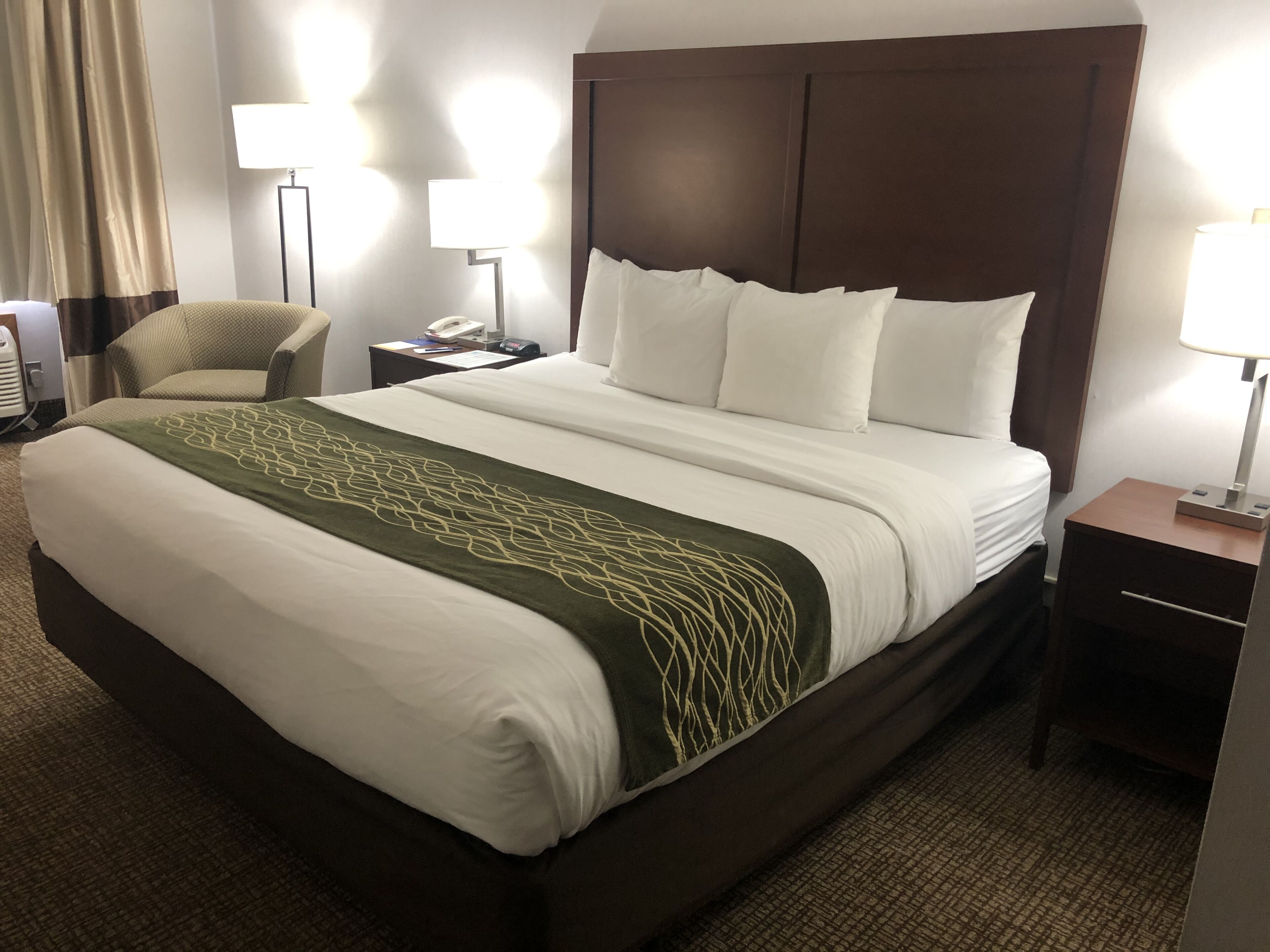 desk, blackout curtains, soundproofing, iron/ironing board