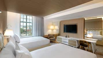 Basic Room, 2 Double Beds | Egyptian cotton sheets, premium bedding, in-room safe