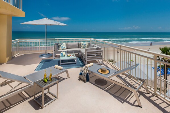 Room, Terrace, Oceanfront | Premium bedding, pillowtop beds, in-room safe, individually decorated