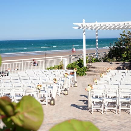 Outdoor wedding area