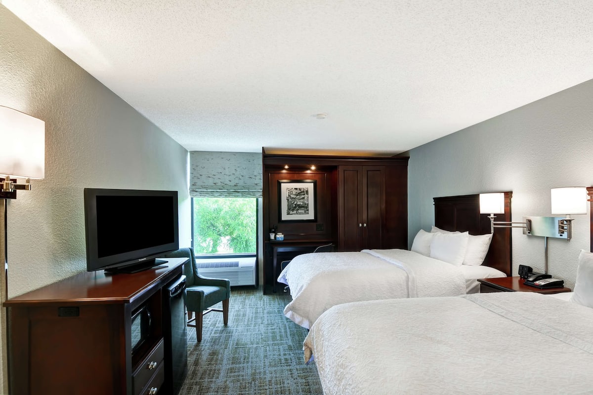 Standard Room, 2 Double Beds, Non Smoking | Premium bedding, pillow-top beds, laptop workspace, blackout curtains