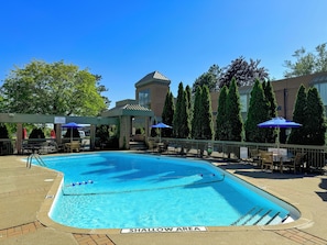 2 indoor pools, open 8:00 AM to 9:00 PM, pool loungers