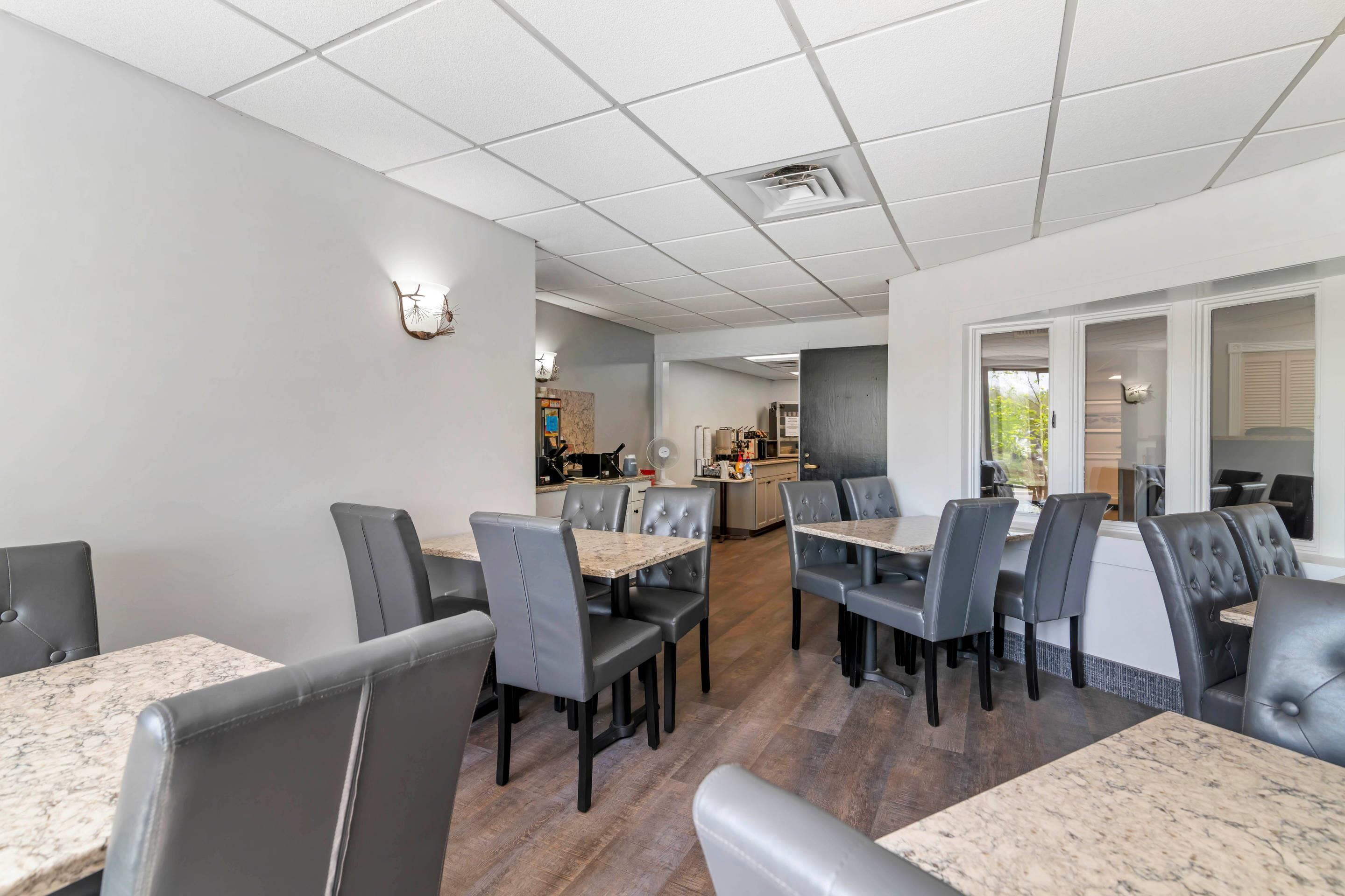 Free daily self-serve breakfast