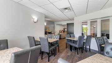 Free daily self-serve breakfast