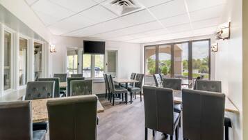 Free daily self-serve breakfast