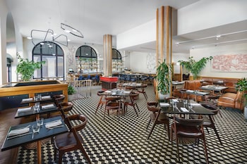 Breakfast, lunch, dinner served; Italian cuisine  at The Marker Union Square San Francisco