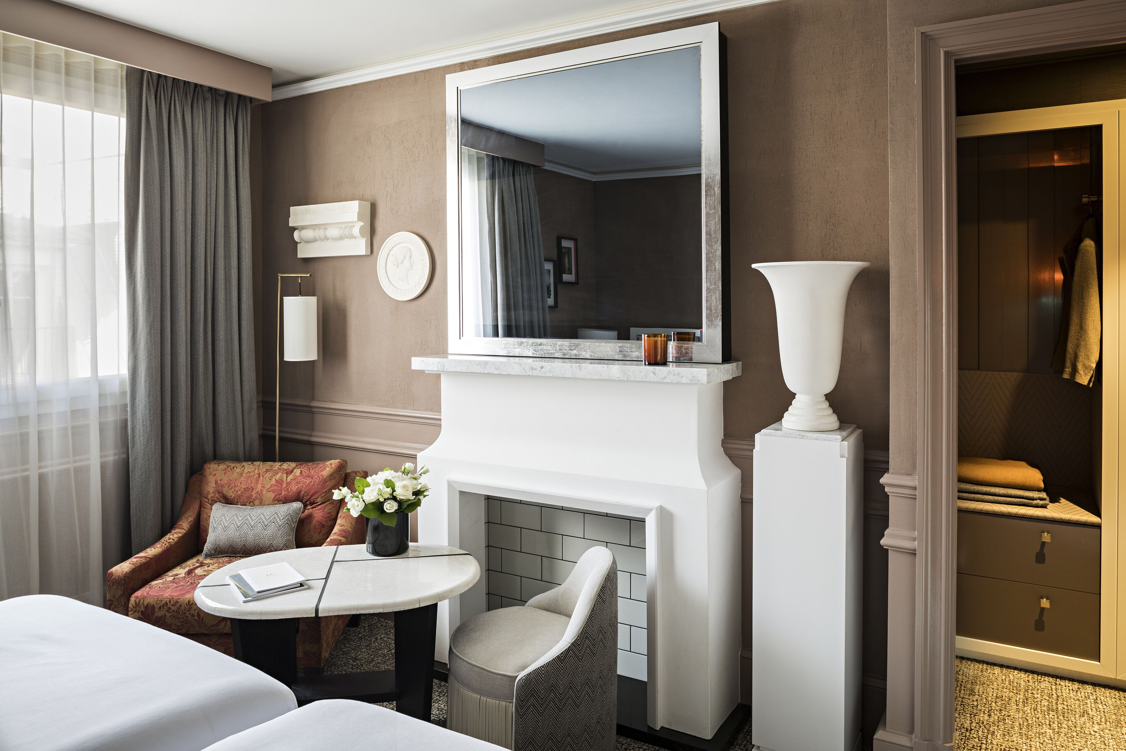 Luxury Room, 2 Twin Beds, Courtyard View (or Scribe St. View) | Premium bedding, down comforters, pillowtop beds, minibar