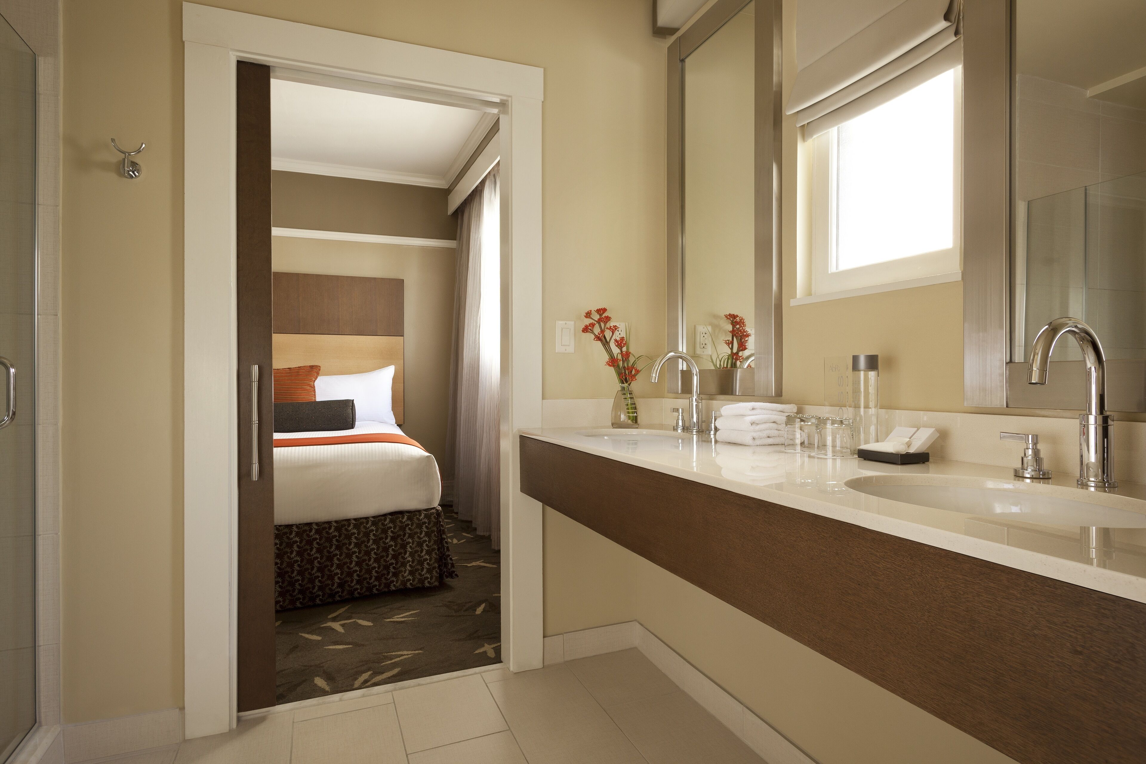 deluxe suite, 1 king bed | bathroom sink