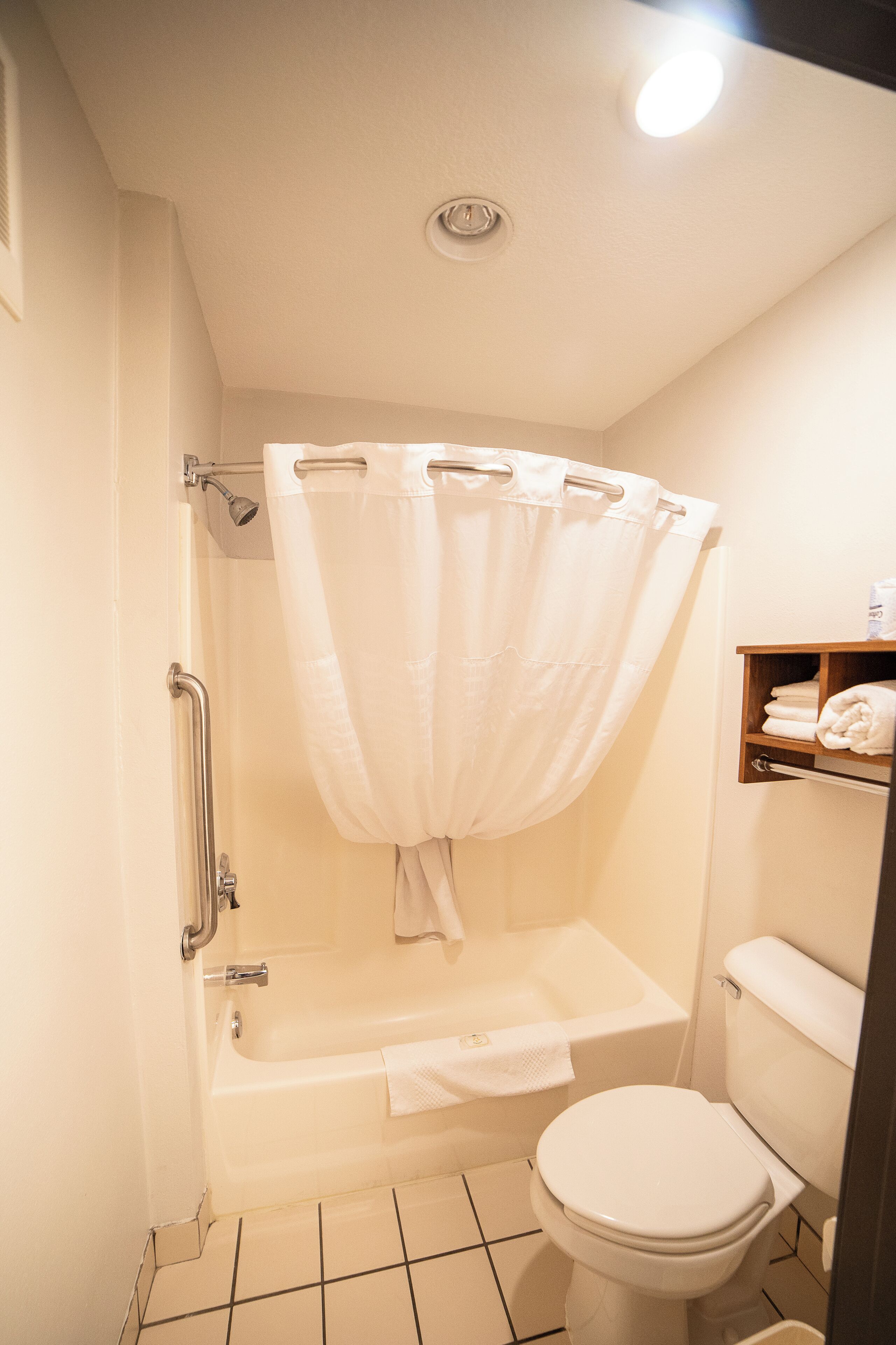Suite, 1 Queen Bed with Sofa bed, Non Smoking (Upgrade) | Bathroom | Combined shower/tub, free toiletries, hair dryer, towels