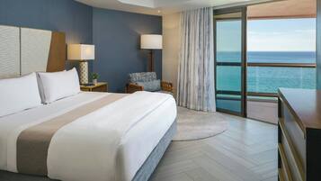 Premium bedding, down comforters, pillowtop beds, in-room safe