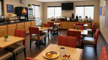 Free buffet breakfast