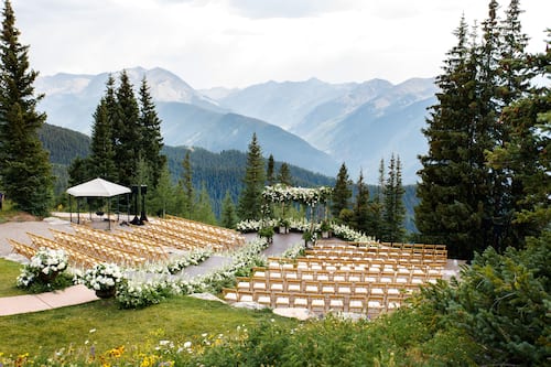 Espace de mariage à l’extérieur