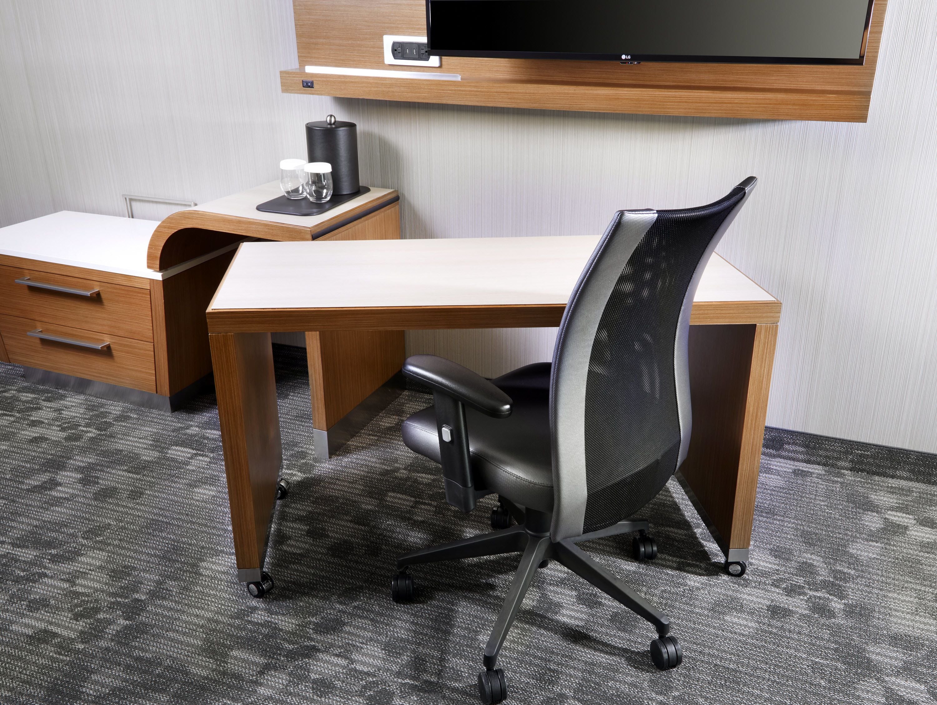 desk, blackout curtains, iron/ironing board, free wifi