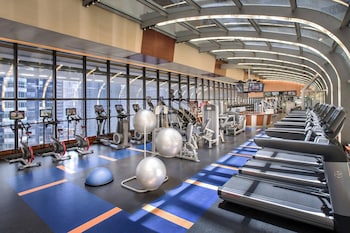 Fitness center at New York Marriott Marquis