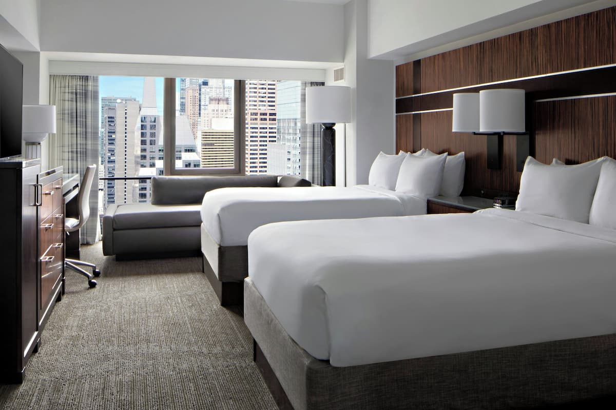 Room, 2 Double Beds (Times Square View Room) | 1 bedroom, down comforters, in-room safe, desk