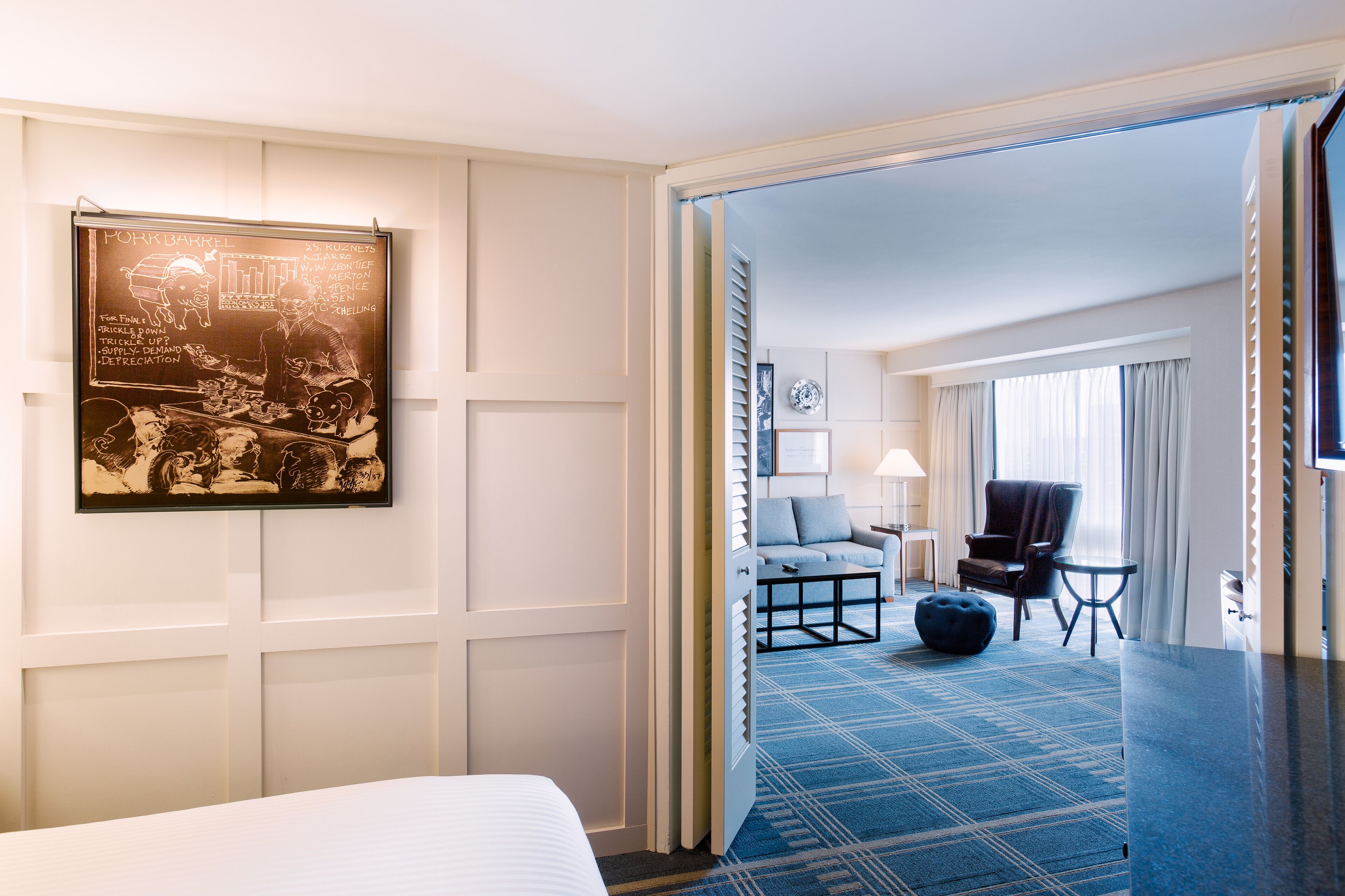 Suite (Deans) | 1 Schlafzimmer, hochwertige Bettwaren, Daunenbettdecken, Minibar