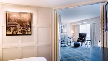 Suite (Deans) | 1 Schlafzimmer, hochwertige Bettwaren, Daunenbettdecken, Minibar