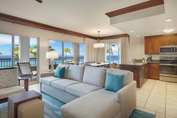 Villa, 2 Bedrooms, Balcony (Oceanfront) | Premium bedding, in-room safe, desk, blackout drapes - Marriott's Maui Ocean Club - Lahaina & Napili Towers (Lahaina)