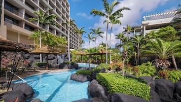 3 outdoor pools, cabanas (surcharge), sun loungers