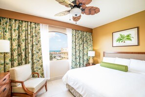 One Premium Suite 1 King | 1 bedroom, premium bedding, in-room safe, laptop workspace