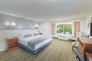 Hypo-allergenic bedding, desk, iron/ironing board, bed sheets