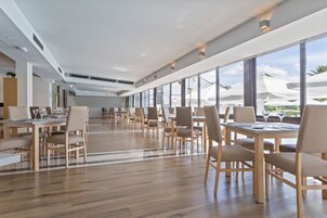 Breakfast, lunch, dinner served; Mediterranean cuisine, pool views 