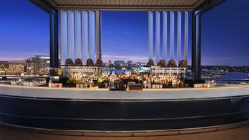 4 bars/lounges, rooftop bar, lobby lounge, pub