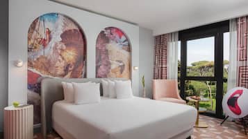 Premium bedding, minibar, in-room safe, desk