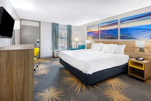 Desk, blackout drapes, iron/ironing board, free WiFi - Days Inn by Wyndham Roanoke/Hollins Near I-81 (Roanoke)