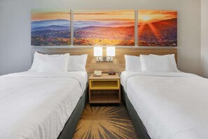 Standard Room, 2 Double Beds, Non Smoking | Desk, blackout drapes, iron/ironing board, free WiFi - Days Inn by Wyndham Roanoke/Hollins Near I-81 (Roanoke)