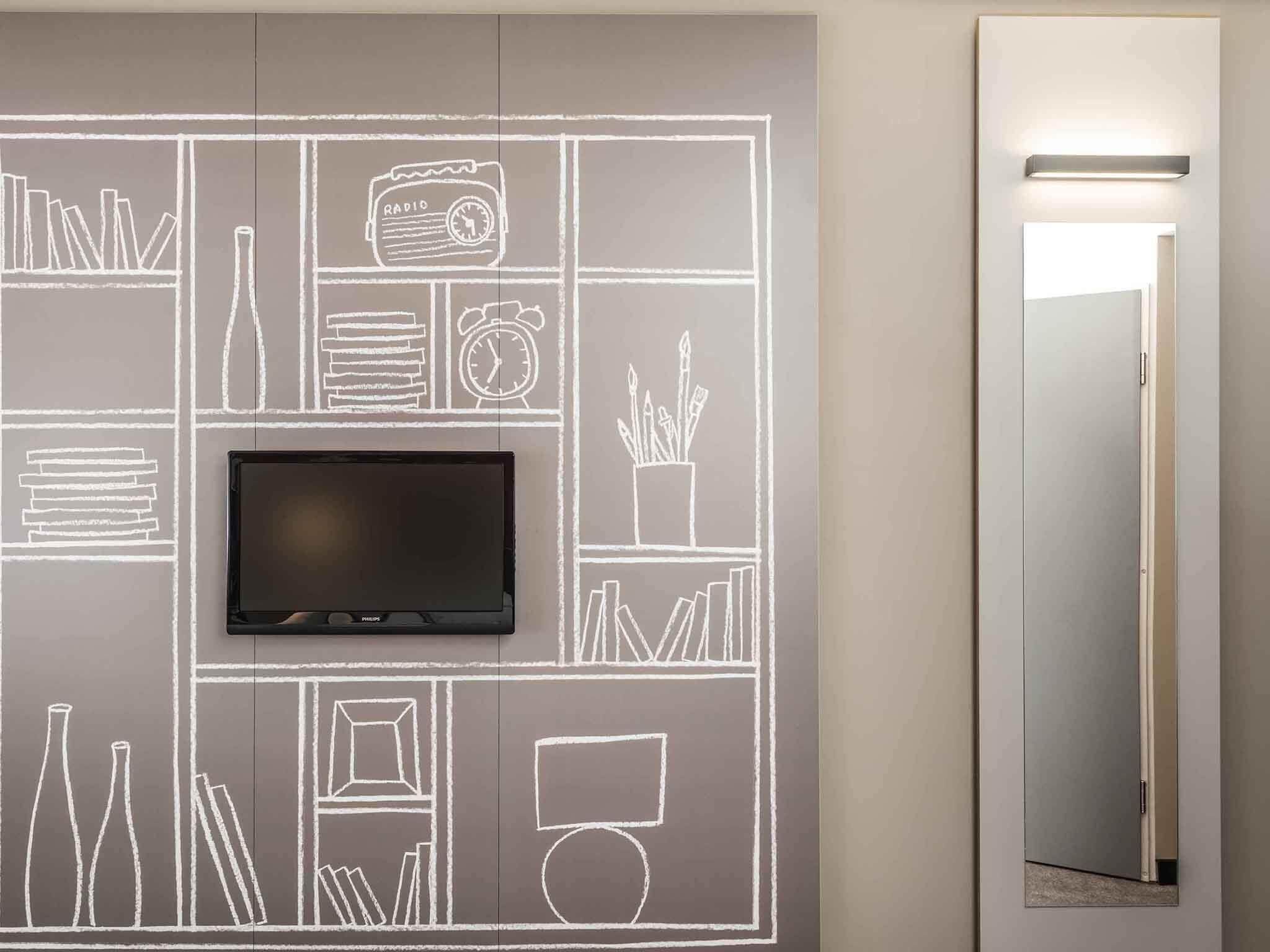 double room (sweet room by ibis) | in-room safe, desk, soundproofing, iron/ironing board