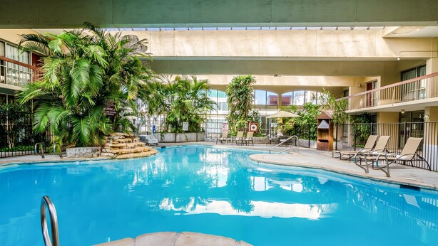 Indoor pool, open 9 AM to 9:00 PM, pool umbrellas, sun loungers - Red Roof Inn PLUS+ Wichita East (Wichita)