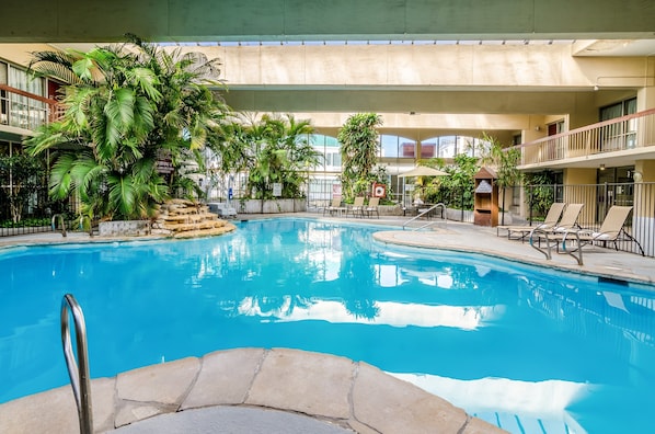 Indoor pool, open 9 AM to 9:00 PM, pool umbrellas, sun loungers - Red Roof Inn PLUS+ Wichita East (Wichita)