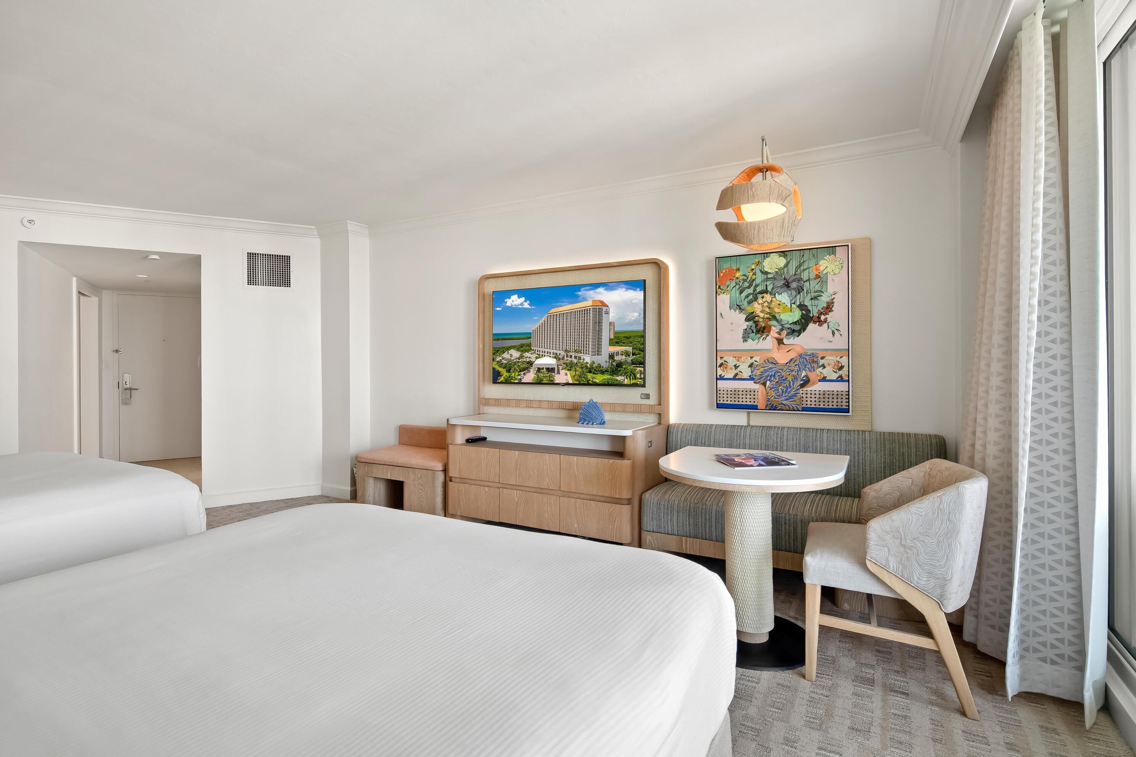 Room, 2 Queen Beds, Accessible (Gulf Vw) | Premium bedding, in-room safe, desk, laptop workspace