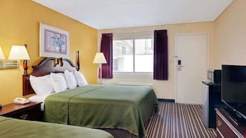 Standard Room, 2 Queen Beds | In-room safe, desk, blackout curtains, iron/ironing board