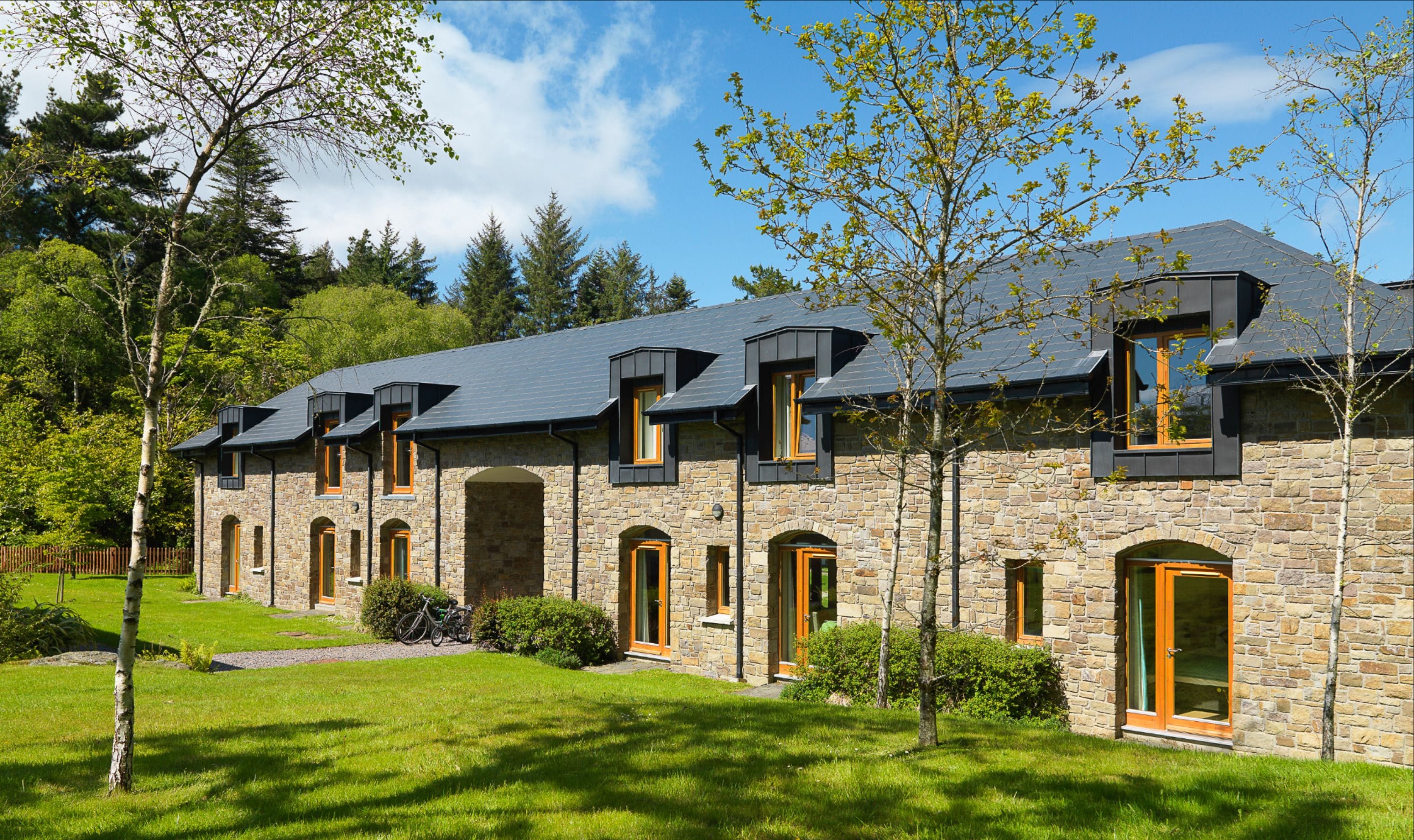 two bedroom courtyard lodge - self catering includes one double room and one twin room, courtyard vi | courtyard view